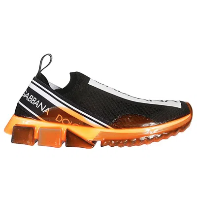 Dolce & Gabbana Black Polyester Women's Sneaker