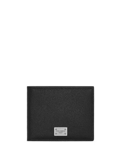 DOLCE & GABBANA BLACK PORTAFOGLIO WALLET