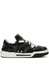 Dolce & Gabbana Denim New Roma Sneakers In Black