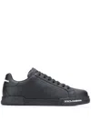 Dolce & Gabbana Portofino Low-top Sneakers In Black