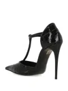 Dolce & Gabbana Black Pumps With Stiletto Heel And Croco Print