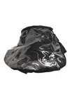 Dolce & Gabbana Black Pvc Wide Brim Men Bucket Capello Hat In Black