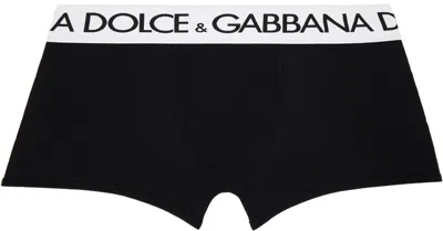 Dolce & Gabbana Black Regular-fit Boxers In Nero