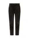 Dolce & Gabbana Black Regular Flat Front Pants In Black