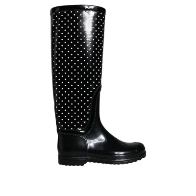 Dolce & Gabbana Black Rubber Women's Boot