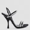 Dolce & Gabbana Formale Embellished Satin Sandals In Black