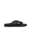 Dolce & Gabbana Luxurious Calfskin Sandals For Men In Black