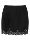 Dolce & Gabbana Black Satin Mini Skirt In Black