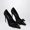 Dolce & Gabbana Satin Pumps With Metal Detail And Bow
