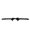 Dolce & Gabbana Black Satin Silk Adjustable Neck Men Bow Tie In Black