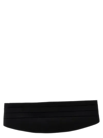 Dolce & Gabbana Black Satin Smoking Band