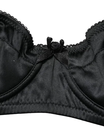 Dolce & Gabbana Semi-pad Underwire Balconette Bra In Black