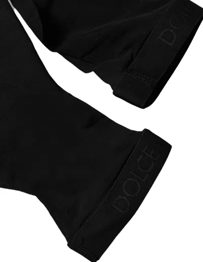 Dolce & Gabbana Black Sheer Nylon Thigh High Stockings Socks Clothing