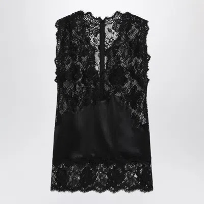 Dolce & Gabbana Black Short Lace Dress