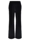 Dolce & Gabbana Stretch Velvet Flared Pants In Black