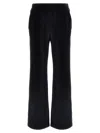 Dolce & Gabbana Stretch Velvet Flared Pants In Black