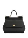 Dolce & Gabbana Black Sicily Large Satchel