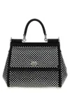 Dolce & Gabbana Black Sicily Medium Satchel Bag In Black