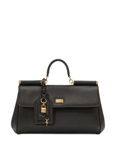 Dolce & Gabbana Black Sicily Satchel