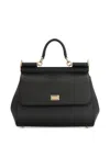 Dolce & Gabbana Black Sicily Satchel