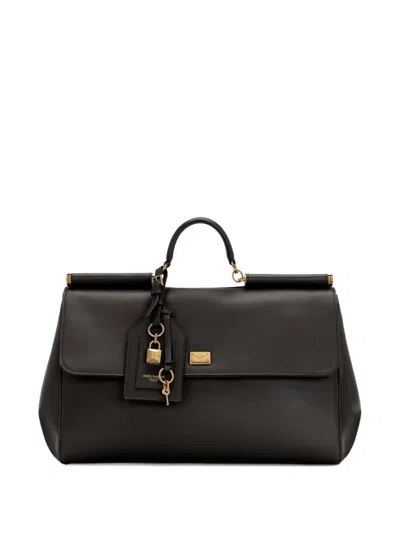 Dolce & Gabbana Black Sicily Satchel