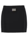 Dolce & Gabbana Black Sicily Skirts Black In Black