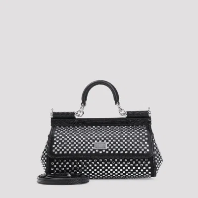 Dolce & Gabbana Black Sicily Small Satchel