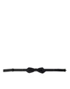Dolce & Gabbana Satin Silk Bow Tie In Black