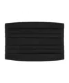 Dolce & Gabbana Silk Blend Adjustable Pleated Bodice In Black