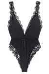 Dolce & Gabbana Silk And Lace Lingerie Set For The In Black
