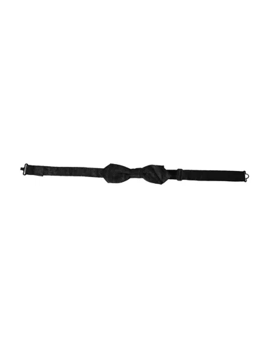 Dolce & Gabbana Black Silk Fantasy Adjustable Neck Men Bow Tie In Multicolor