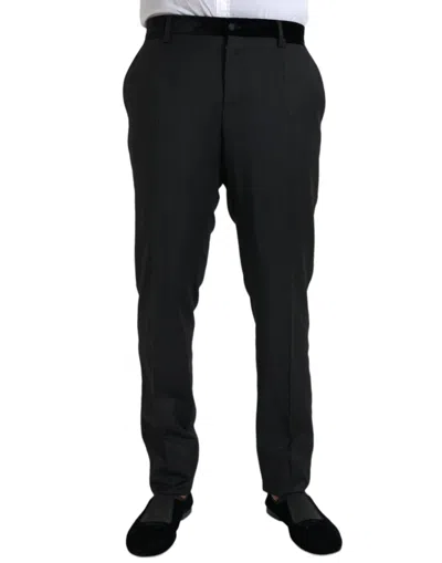 Dolce & Gabbana Sicilia Double Breasted Two Piece Suit In Black