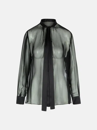 Dolce & Gabbana Black Silk Shirt