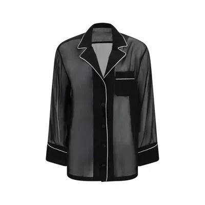 Dolce & Gabbana Black Silk Shirt