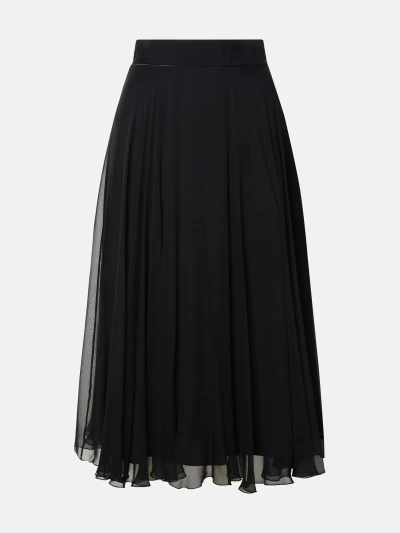 Dolce & Gabbana Black Silk Skirt