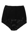Dolce & Gabbana Black Silk Stretch High Waist Girdle Underwear