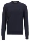 Dolce & Gabbana Maglione In Cashmere Nero  Uomo In Blue