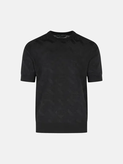 Dolce & Gabbana Black Silk Sweater