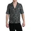 Dolce & Gabbana Elegant Silk Polo T-shirt With Trumpet Print