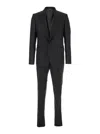 Dolce & Gabbana Black Single-breasted Suit With Peak Revers In Wool Blend Man In Black