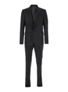 Dolce & Gabbana Black Single-breasted Suit With Peak Revers In Wool Blend Man In Black