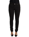 Dolce & Gabbana Chic Black Mid-waist Skinny Denim Jeans In Black