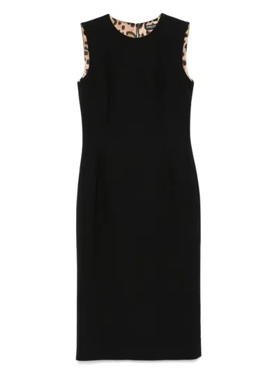 Dolce & Gabbana Black Sleeveless Midi Dress