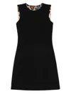 Dolce & Gabbana Elegant Sleeveless Shift Mini Dress In Black