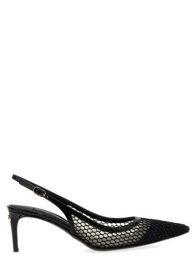 Dolce & Gabbana Black Slingback Heels