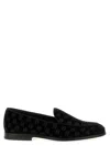 Dolce & Gabbana 'vivaldi' Black Loafers With All-over Logo Lettering In Black