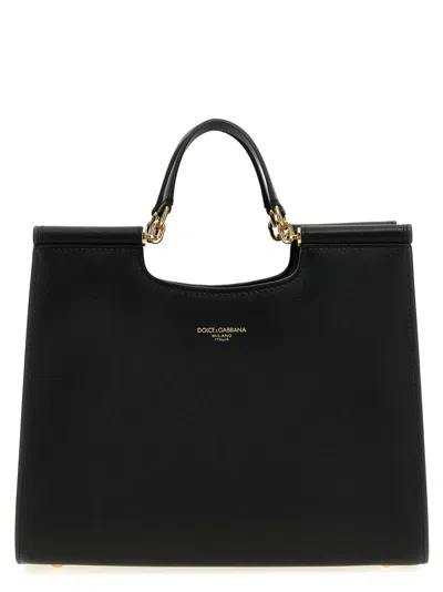 Dolce & Gabbana Black Small Sicily Tote