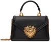 Dolce & Gabbana Women Devotion Small Leather Handbag In Black