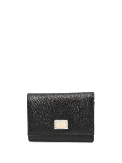 Dolce & Gabbana Black Snap Fastening Wallet