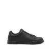 Dolce & Gabbana Portofino Light Black Sneakers With Logo Patch On The Tongue And Tonal Logo Lettering On The Heel In In Black
